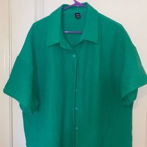 Green Button Top and Shorts Set